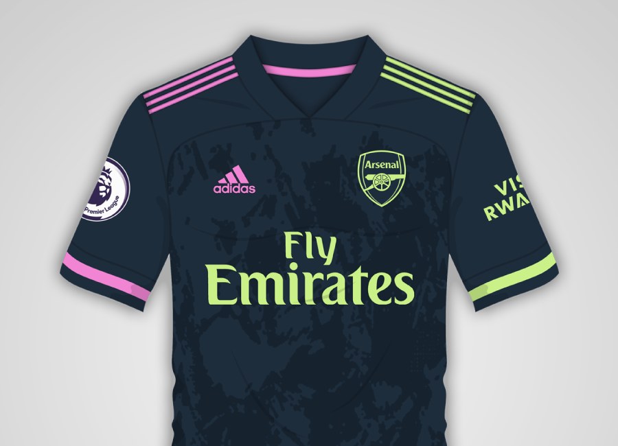 Arsenal 2020 21 Third Kit Prediction Kit Design Football Shirt
