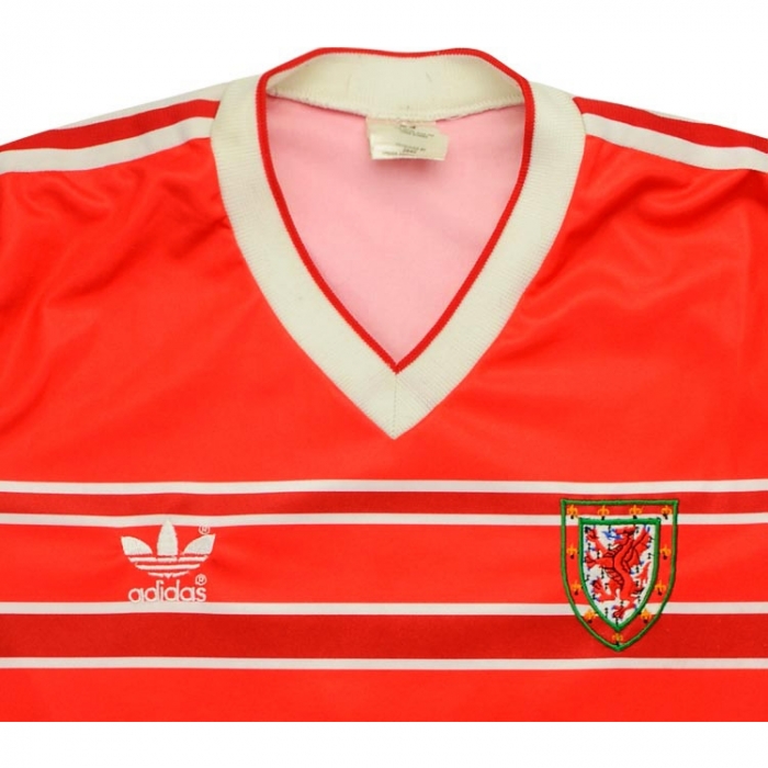Adidas 1986 Wales Match Worn Home Shirt Vintage Football Shirts Football shirt blog