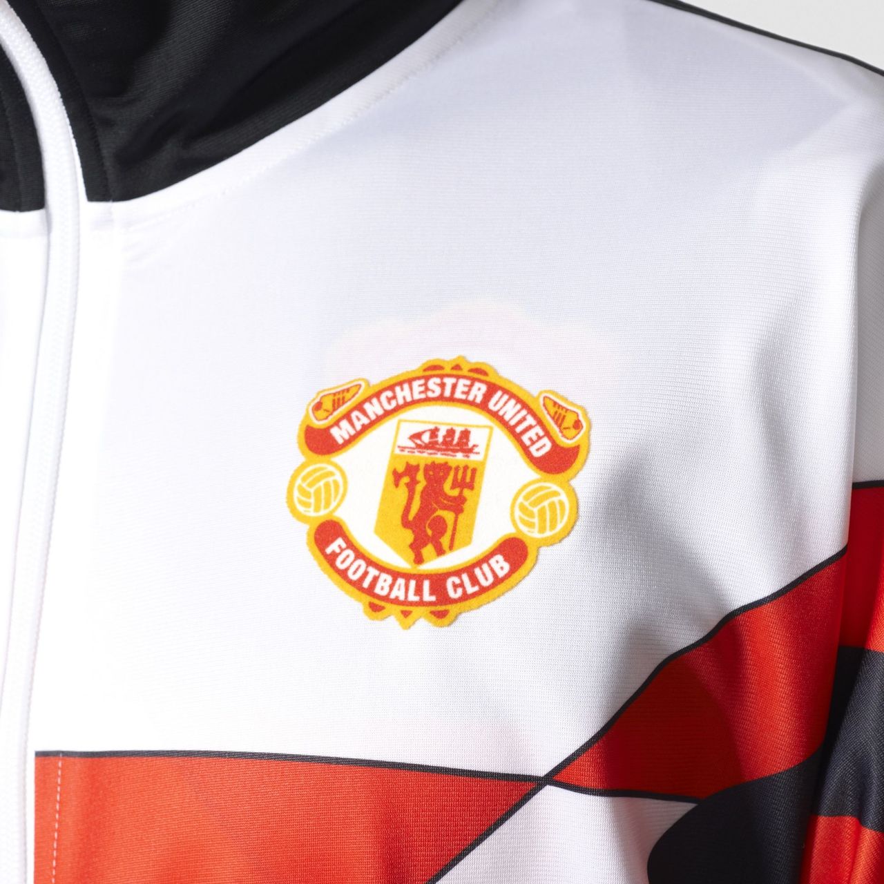 Adidas Originals Manchester United Fc 1988 Track Jacket White Black Retro Football Shirt Blog