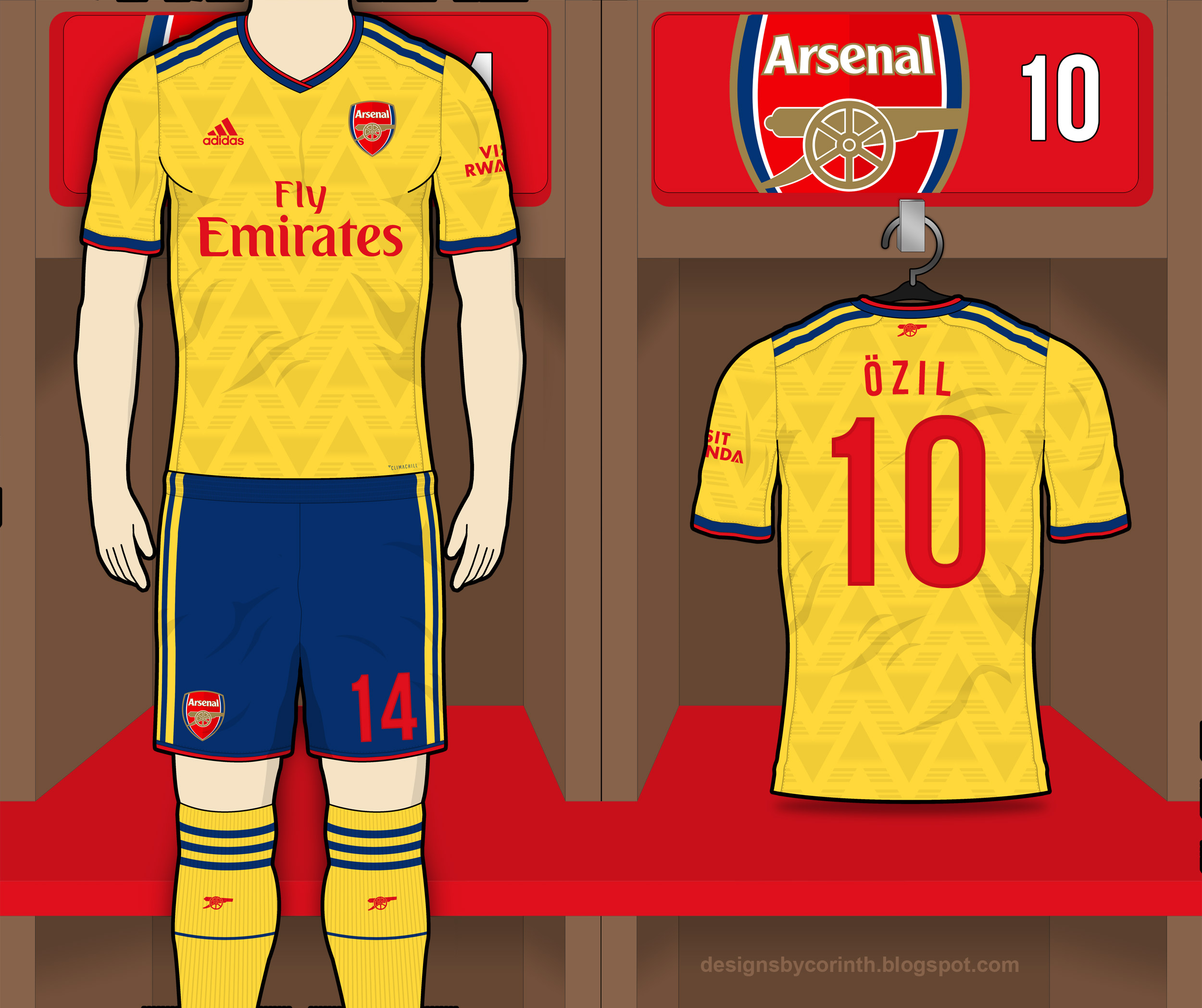 away kit arsenal 2019