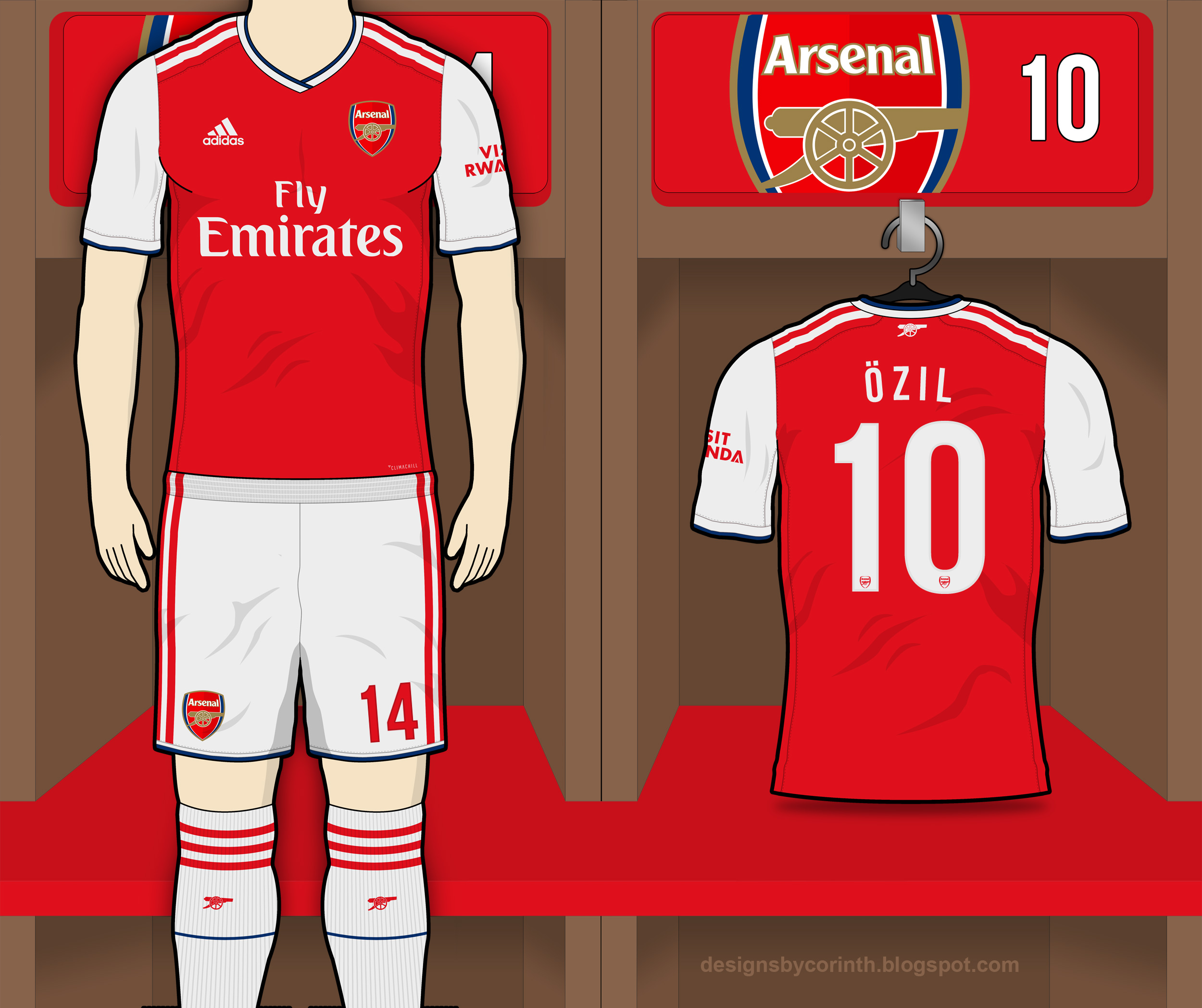 Arsenal 2019 20 Home Kit Prediction Kit Design Football Shirt Blog