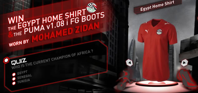 Eurosport has launched a quiz which gives us the chance to win a match worn football shirt worn my de man himself, Mohamed Zidan. There's also the chance to win his match worn V1.08 i FG boots. Eurosport has launched a quiz which gives us the chance to win a match worn football shirt worn my de man himself, Mohamed Zidan. There's also the chance to win his match worn V1.08 i FG boots.