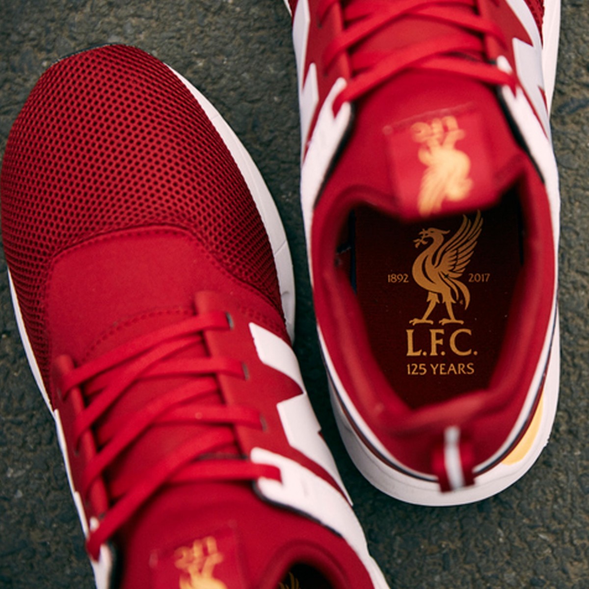 new balance red liverpool trainers