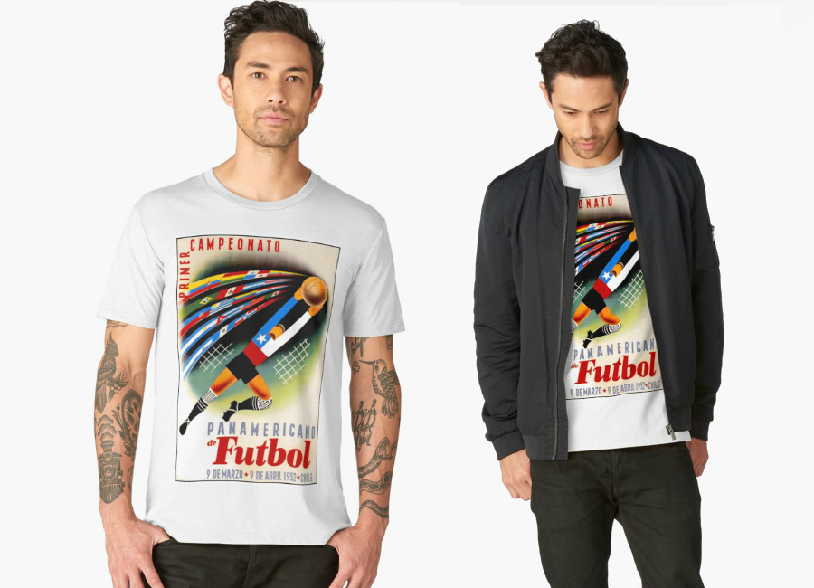 Panamerican Championship 1952 Poster T-Shirt #footytees #futbol #soccer