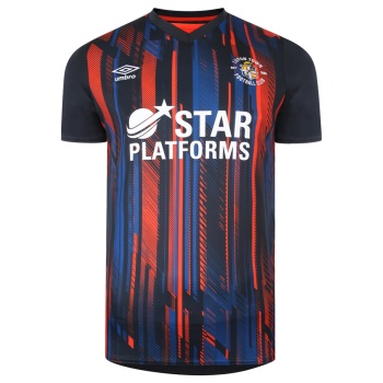 Maillot D'entraînement Luton Town 2021/2022 Umbro, Taille M, Bleu Marine Et Noir