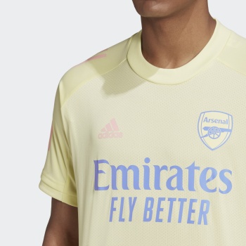 Adidas Arsenal Training Jersey - Yellow Tint - Football Shirt Culture ...