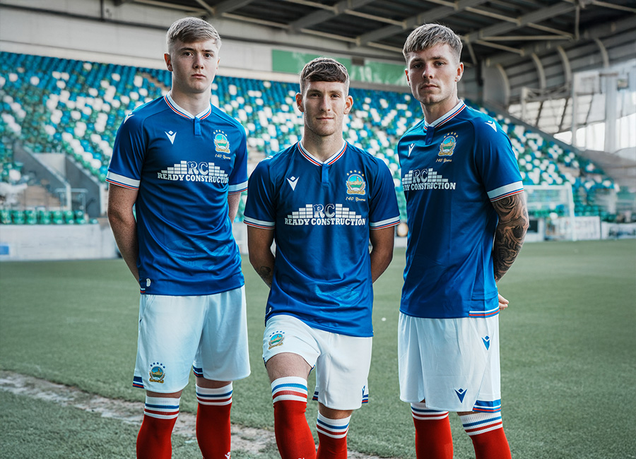 Linfield 25/26 Macron 140th Anniversary Home Kit