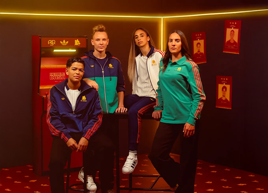 AS Roma x Adidas 2025 Terrace Icons collection