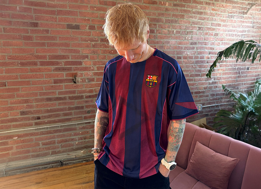 Ed Sheeran x Spotify x FC Barcelona Retro 2004/05 Home Play Jersey