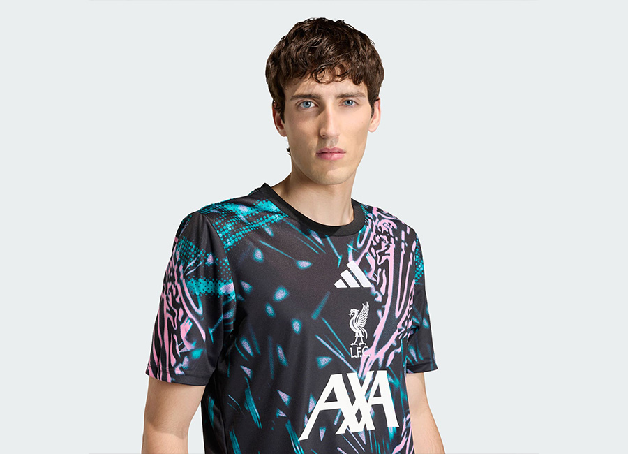 Liverpool FC 25/26 Adidas Grunge Pre Match Jersey