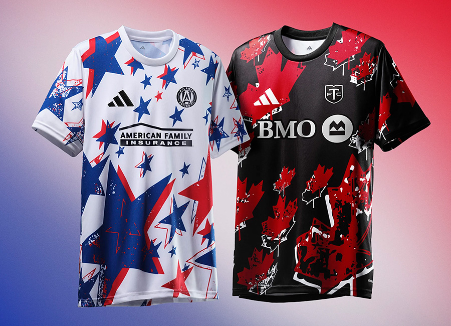 MLS x Adidas 2026 Americana and Canadiana Pre-match shirts