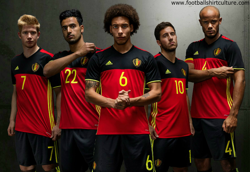 Belgium Euro 2016 Adidas Home Kit