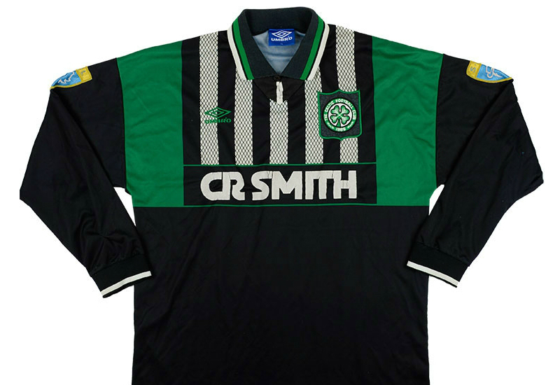 Umbro 1994-96 Celtic Match Worn Away Shirt | Vintage Football Shirts