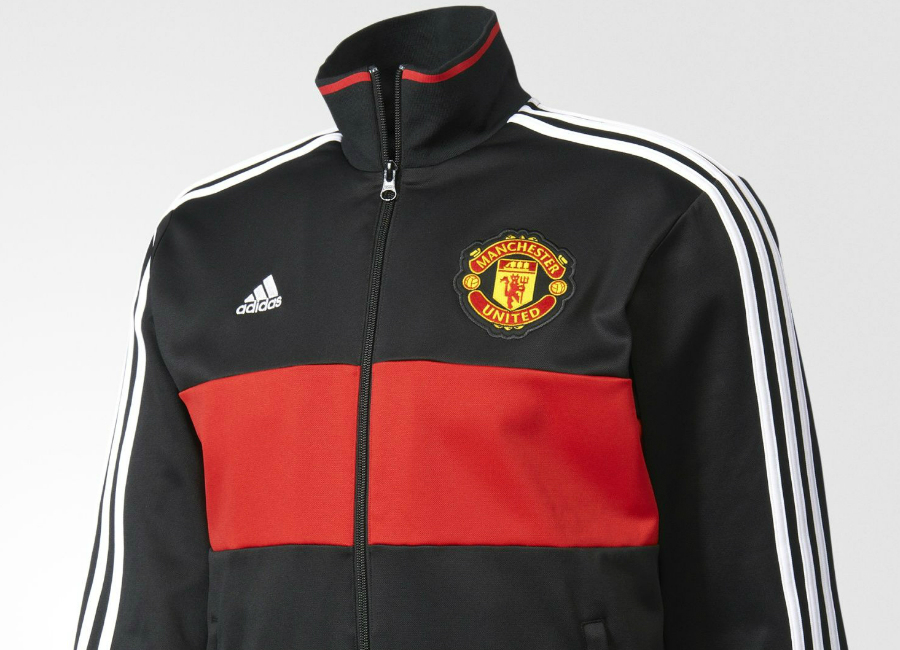 Adidas Manchester United 3-stripes Track Jacket - Black / Real Red