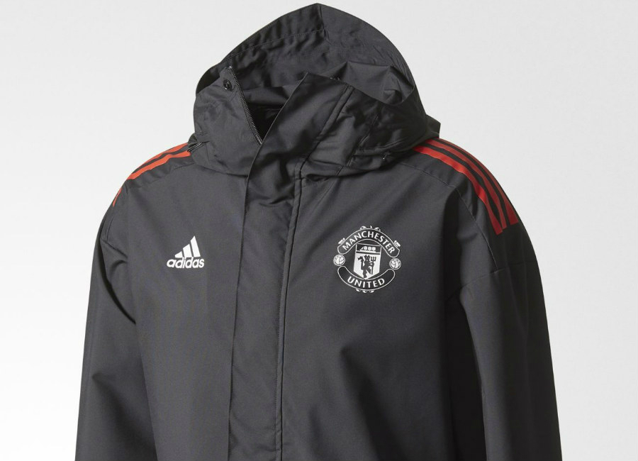 Adidas Manchester United All-weather Jacket - Black / Red