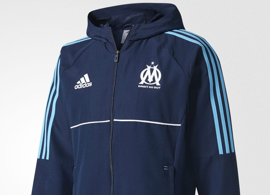 Adidas Olympique Marseille 17/18 Presentation Jacket - Collegiate Navy