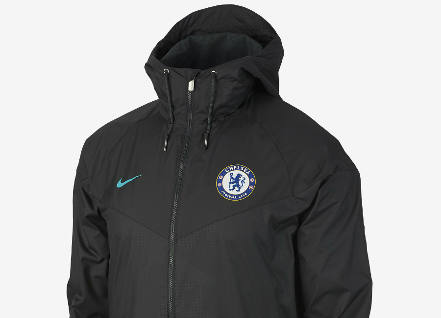 Nike Chelsea FC Authentic Windrunner - Anthracite / Omega Blue ...