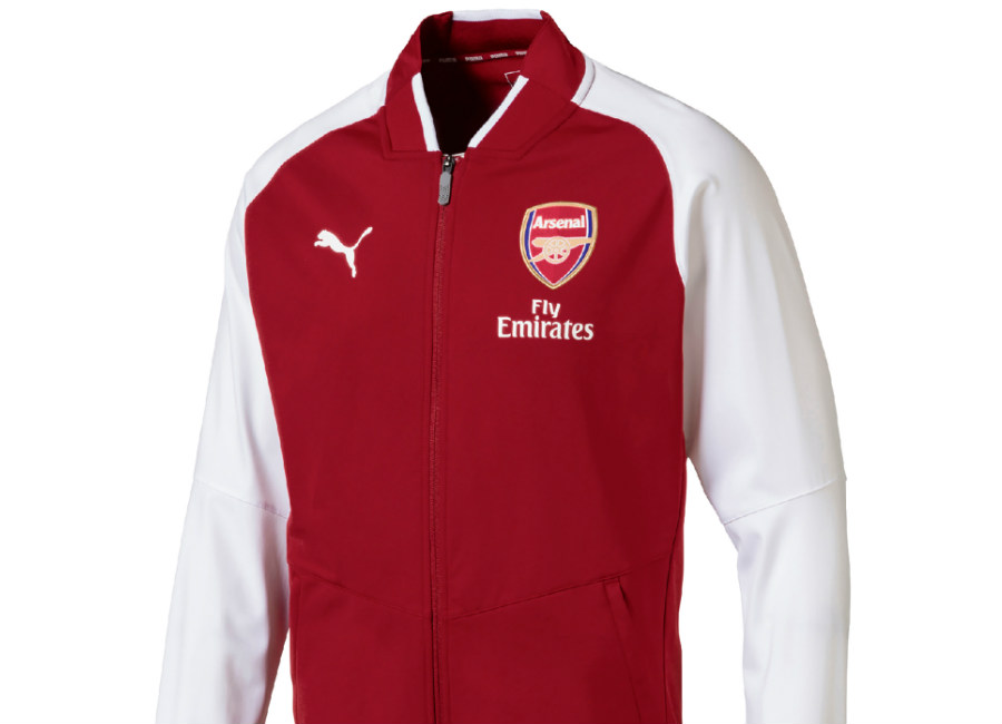Puma Arsenal FC Stadium Jacket - Red Dahlia / Puma White