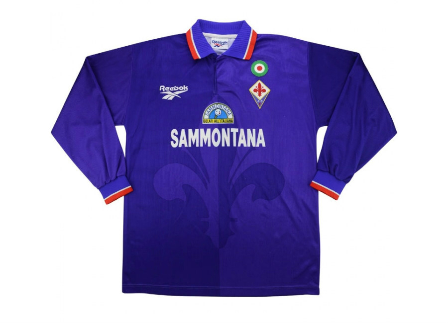Reebok 1996-97 Fiorentina Match Issue Home Shirt - Football