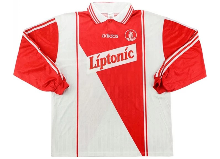 Adidas 1996-97 Monaco Match Issue UEFA Cup Home Shirt