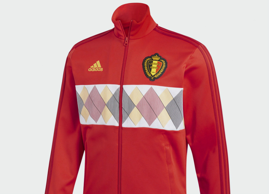 Adidas Belgium 3-stripes Track Jacket - Vivid Red / Power Red