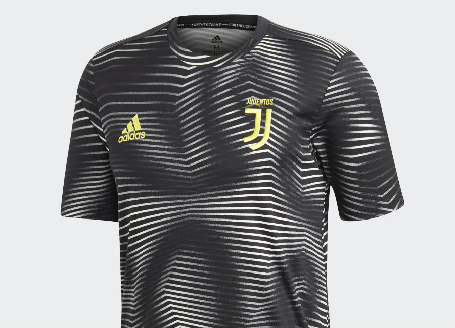 Adidas Juventus Home Pre-Match Jersey - Black / White