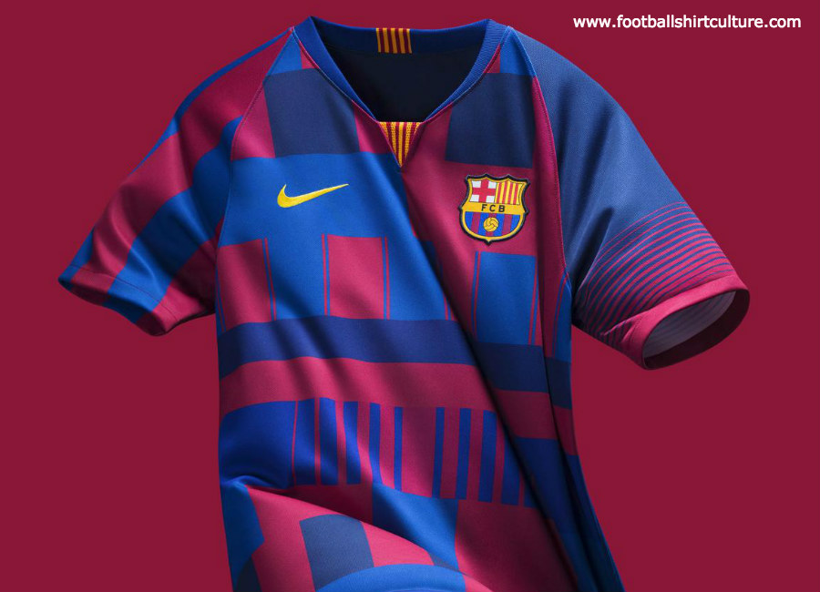 Barcelona x Nike 20th Anniversary Mash-Up Jersey