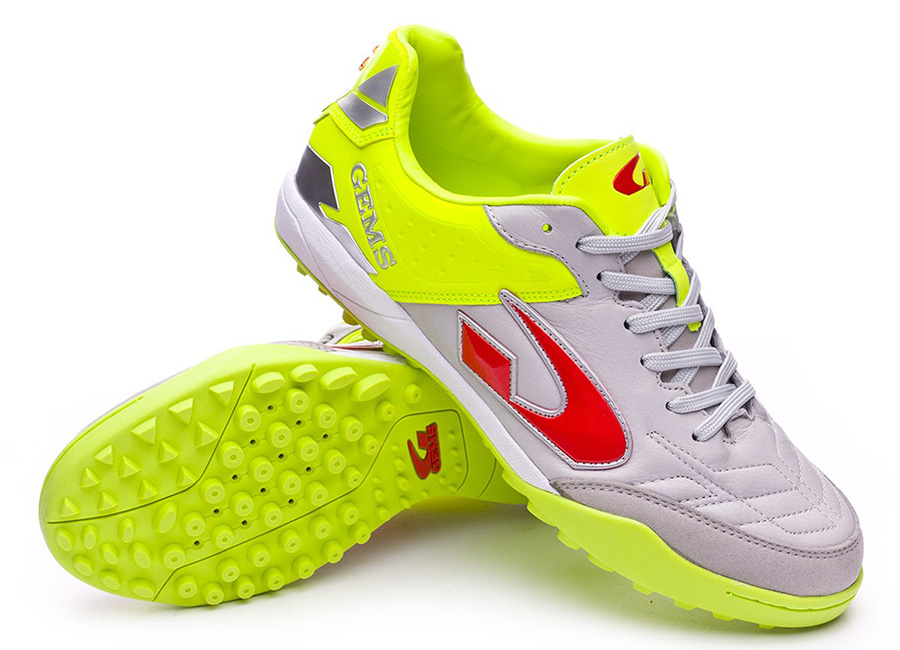 Gems Viper FX Turf Shoes - Grey / Yellow