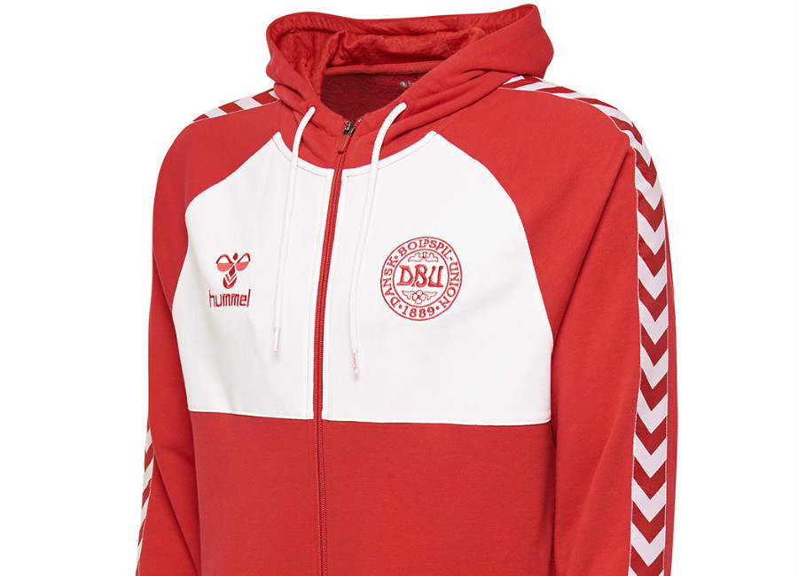 Hummel Denmark 2018 DFA Zip-Up hoodie - Tango Red