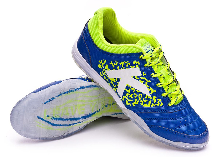 Kelme Subito 6.0 Shoes - Electric Blue / Fluor Yellow