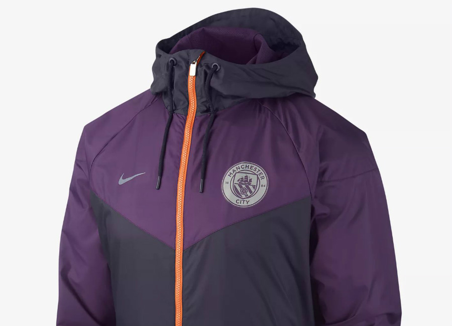 Nike Manchester City FC Windrunner - Purple Dynasty / Night Purple / Safety Orange
