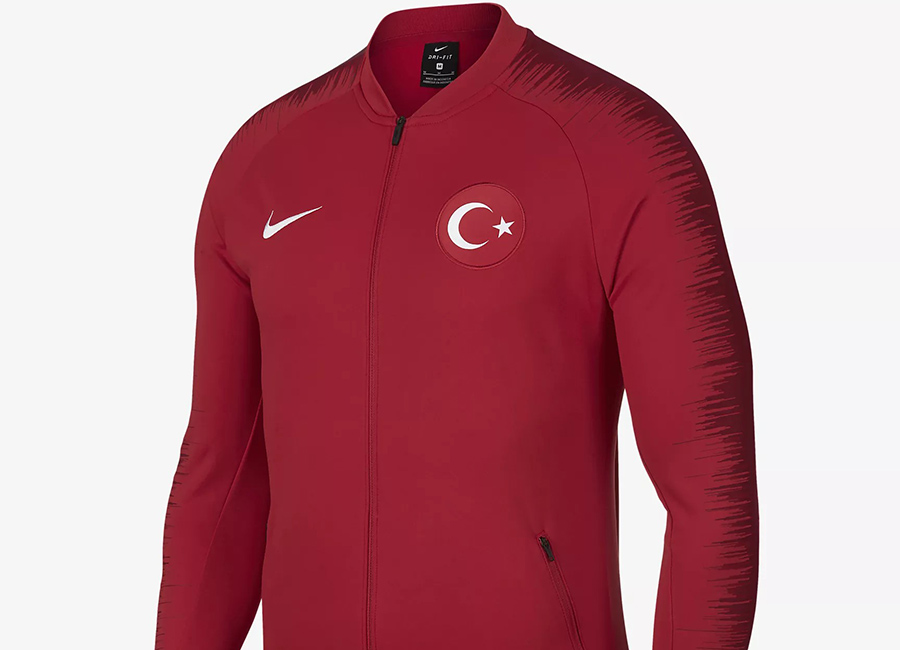 Nike Turkey Anthem Football Jacket - University Red / Tough Red / White