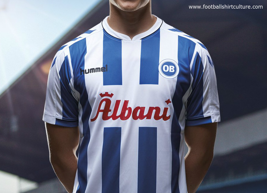 Odense Boldklub 2018-19 Hummel Home Kit