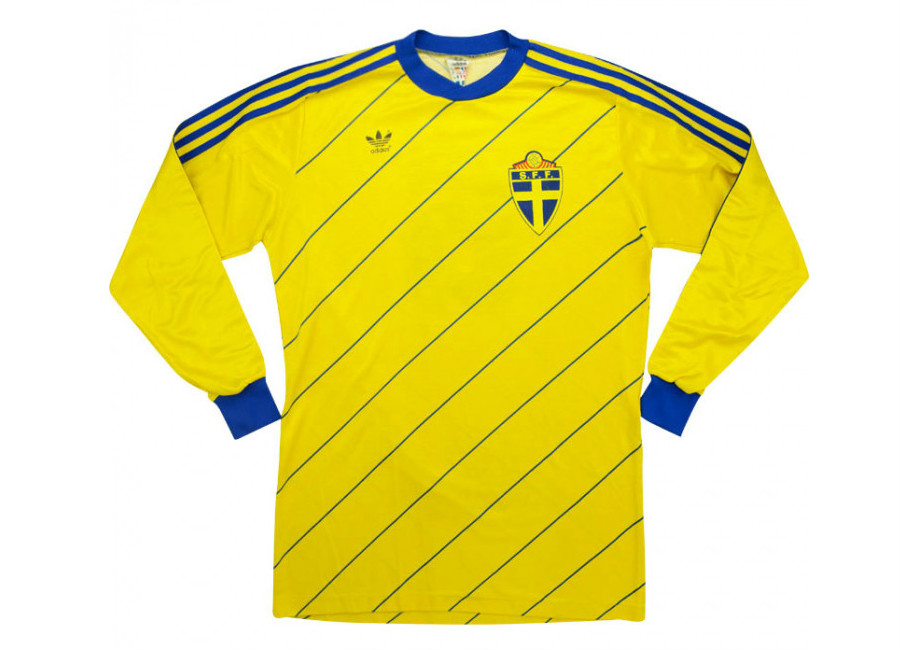 Adidas 1986 Sweden Match Worn Home Shirt #matchworn #SvFF #footballshirt