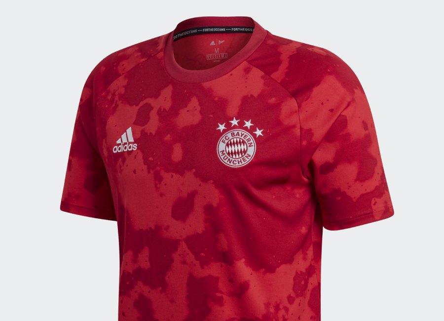 Adidas 19/20 FC Bayern Pre-Match Jersey - FCB True Red / Active Maroon #fcbayern #adidasfootball