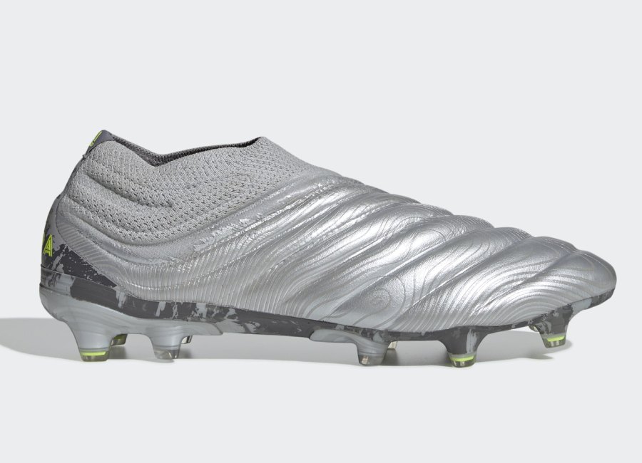 Adidas Copa 20+ FG Encryption - Silver Met / Silver Met / Solar Yellow #footballboots #adidasfootball #EncryptionPack