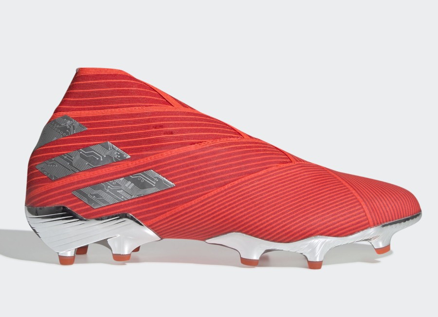 Adidas Nemeziz 19+ FG 302 Redirect - Active Red / Silver Met / Solar Red #Adidasfootball #Footballboots