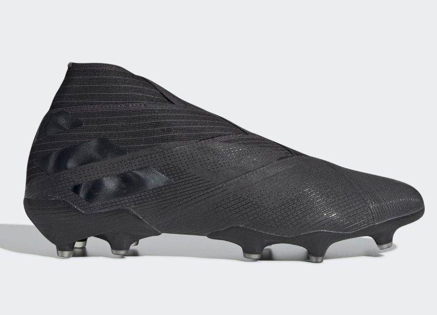 Adidas Nemeziz 19+ FG Dark Script - Core Black / Core Black / Utility Black #footballboots #adidasfootball