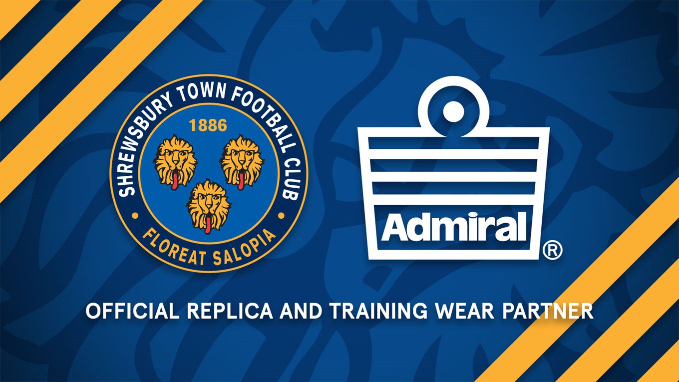 Shrewsbury Town Announce Admiral Kit Deal #ShrewsburyTown #BlueAmberArmy #salop