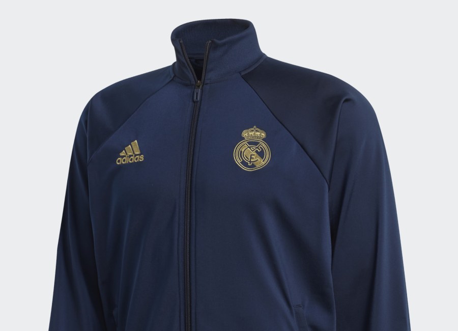 Adidas Real Madrid Icon Jacket - Night Indigo / Dark Football Gold #rmcf #realmadrid #adidasfootball