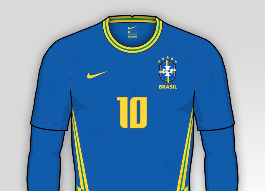 Brazil 2020 Away Kit Prediction #Seleção #kitdesign #futebol