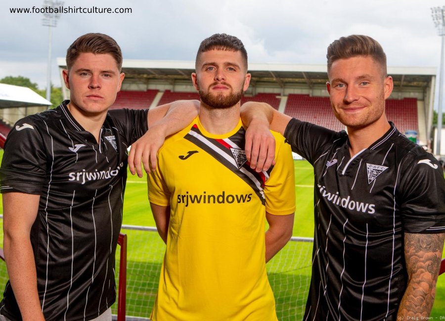 Dunfermline Athletic 2019-20 Joma Home & Away Kits #DAFC #footballshirt #DunfermlineAthletic