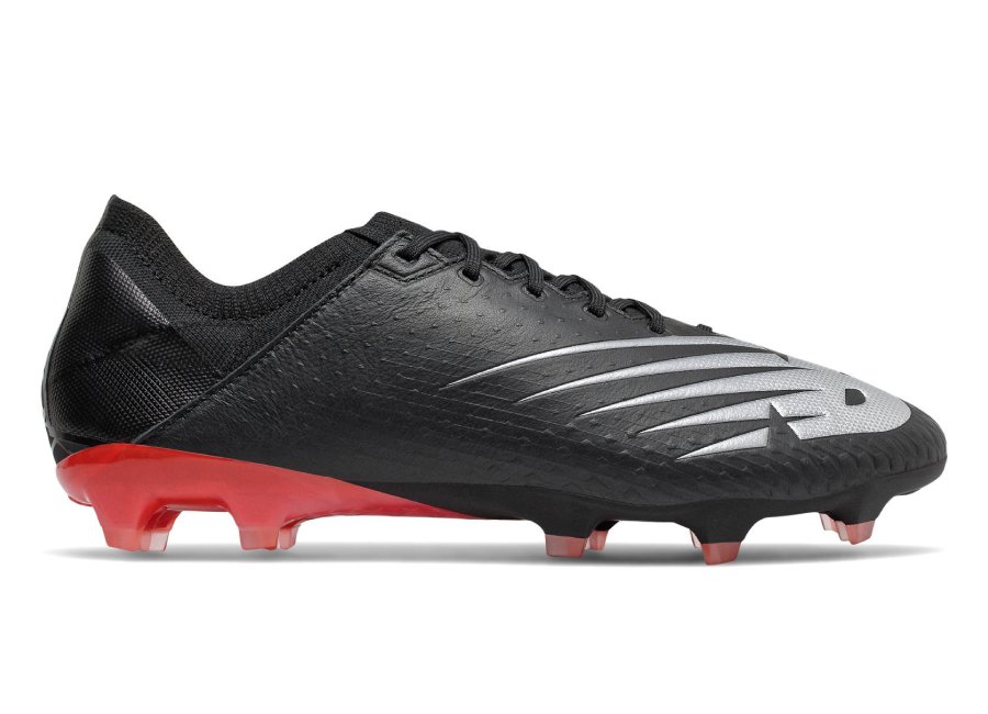 New Balance Furon v6 Pro Leather FG - Black / Neo Flame / Neo Crimson #nbfootball #footballboots