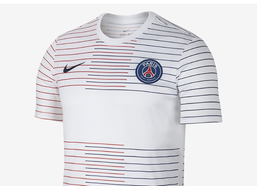 Nike Dri-FIT Paris Saint-Germain Academy Football Top - White / Midnight Navy #psg #teampsg #nikefootball