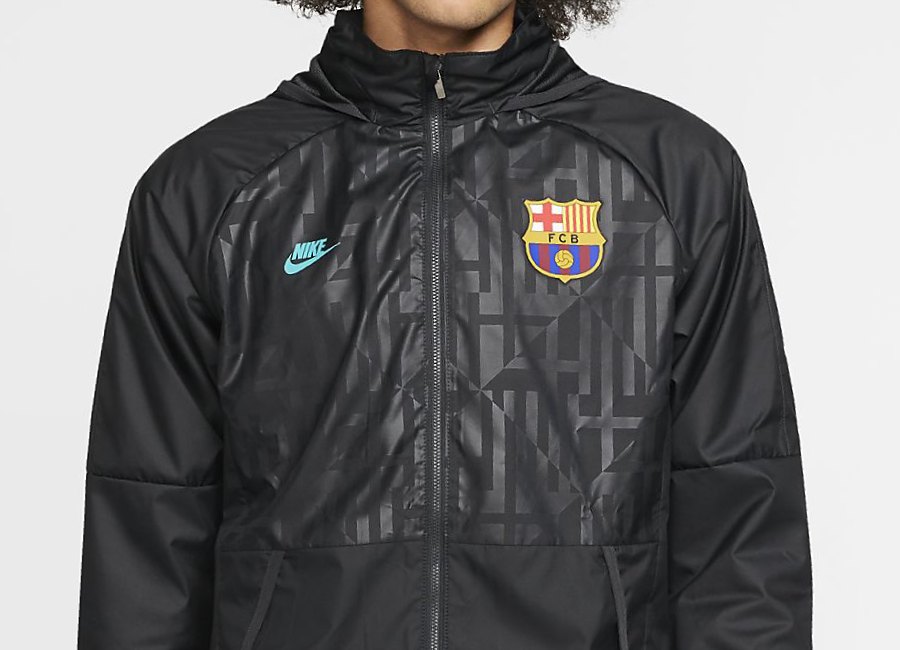 Nike FC Barcelona Football Jacket - Dark Smoke Grey / Cabana #barca #fcbarcelona #nikefootball