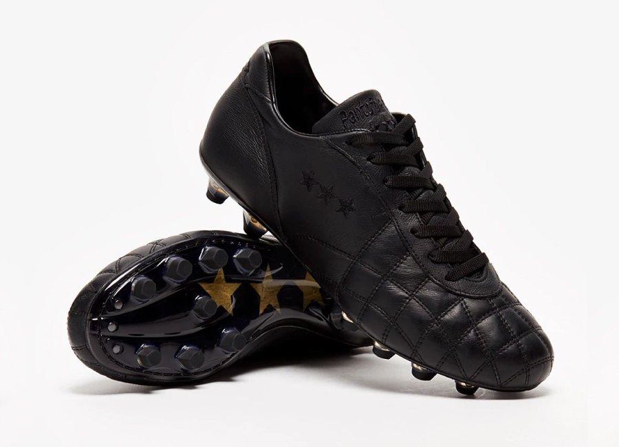 Pantofola Del Duca Vitello FG - Black #footballboots #PantofoladOro