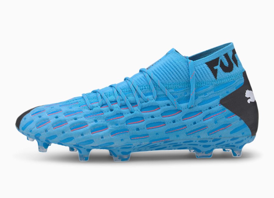 Puma Future 5.1 Netfit FG/AG Flash - Luminous Blue / Energy Blue / Puma Black #footballboots #pumafootball