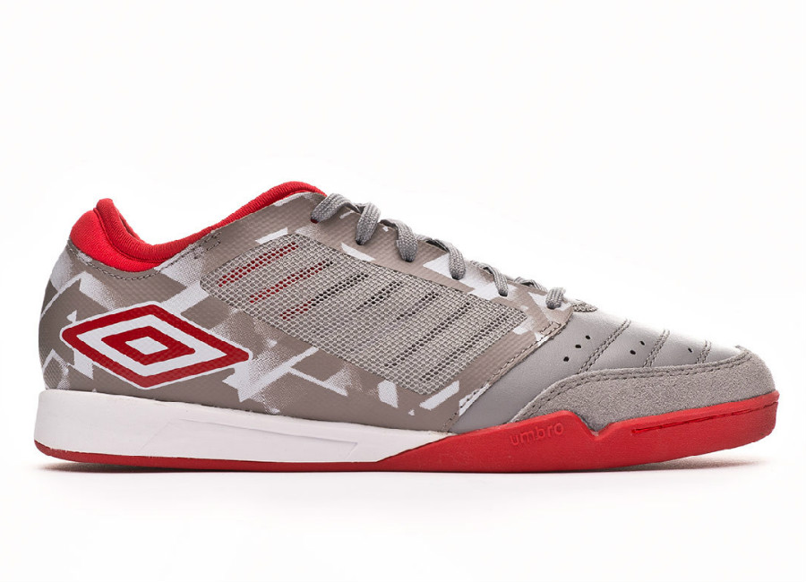 Umbro Chaleira Pro IC - Gray Flannel / Goji Berry #futsal #umbro #indoorsoccer