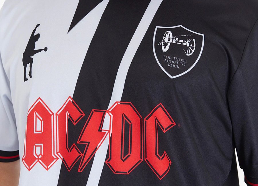Umbro Rock FC ACDC - For Those About To Rock - Black / Charcoal #ACDC #footballshirt #umbro