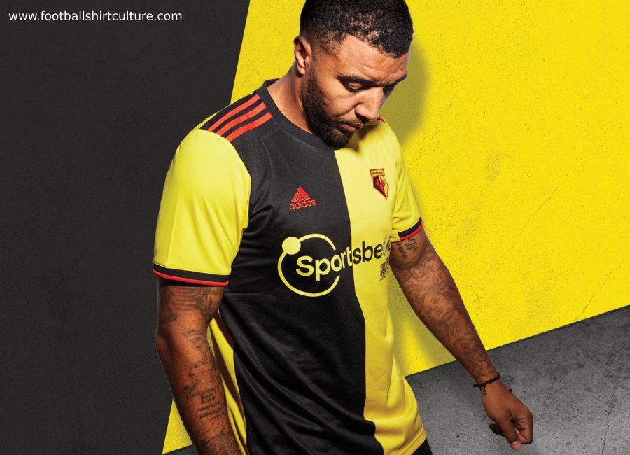 Watford 2019/20 Adidas Home Kit #Watfordfc #footballshirt #adidasfootball